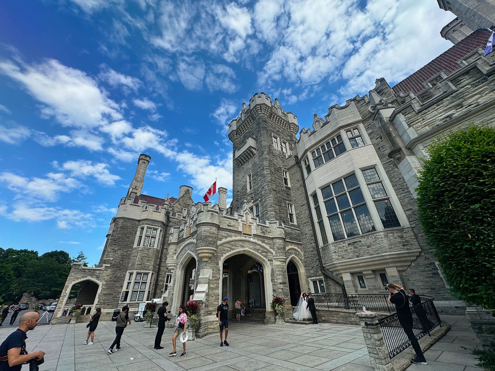 Stone exterior and entrance of Casa Loma